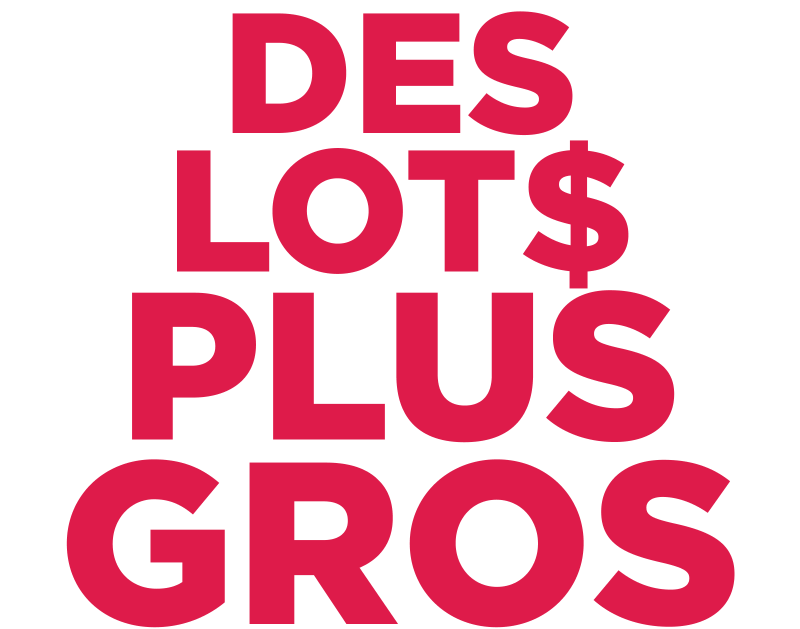 Des lots plus gros